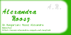 alexandra moosz business card